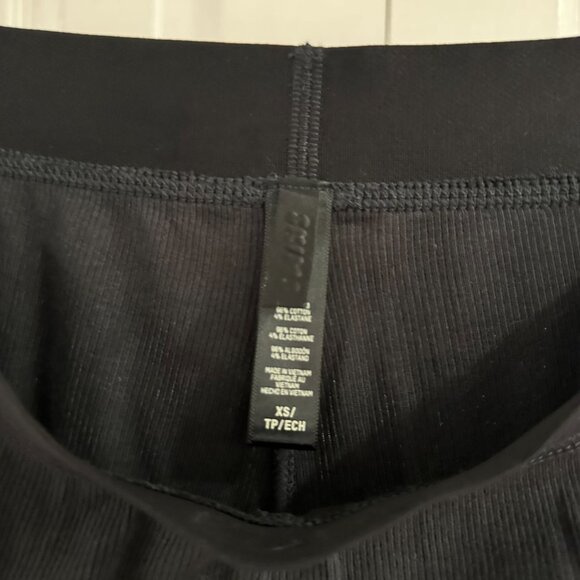 SKIMS XS Black Cotton Rib Pants - Picture 5 of 6